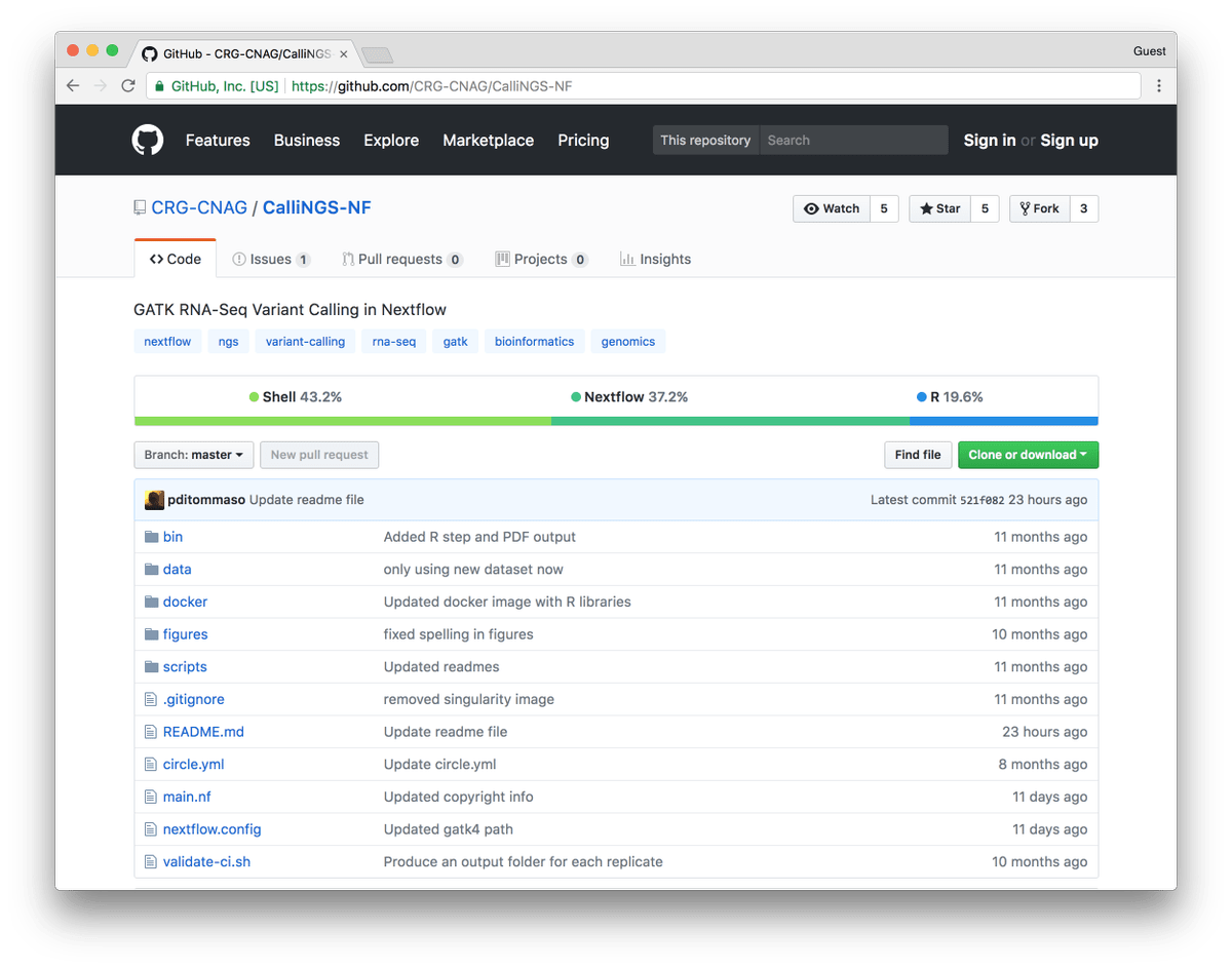 GitHub nextflow syntax